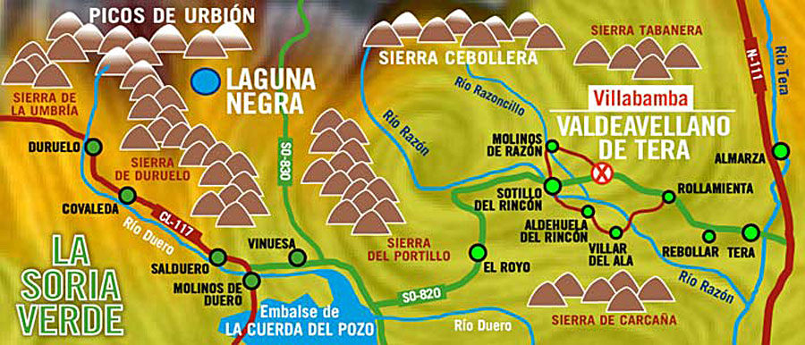 Mapa de la Soria Verde